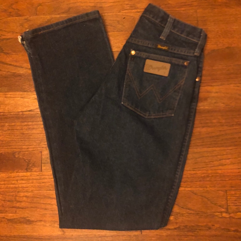 Blue jean wranglers